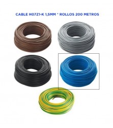 CABLE FLEXIBLE H07Z1-K 1.5 CPR LH AZUL R/100MTS   